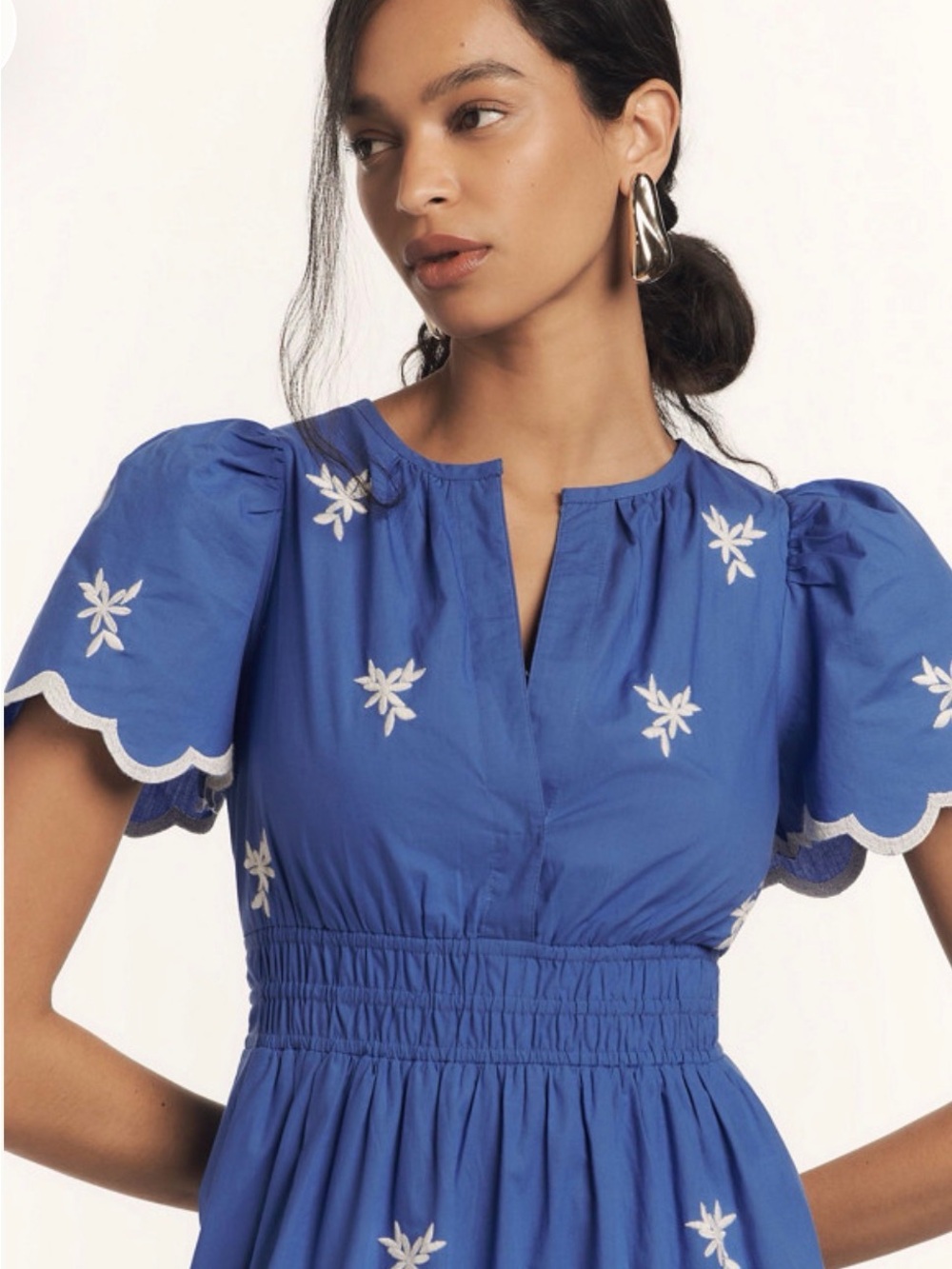 Anthropologie Somerset Eyelet Dress in Blue - Picture 2 of 8